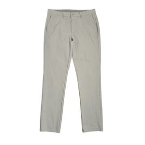 Holderness & Bourne Pants Mens Tailored Fit Performance Golf Beige 33/32 Stretch